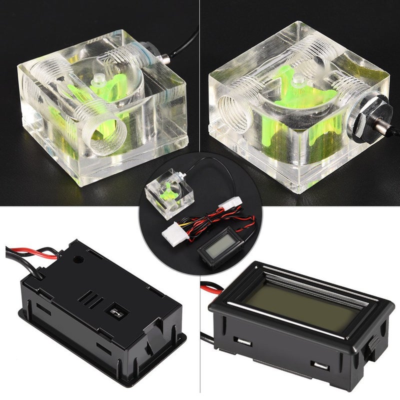 Wendry Computer Water Cooling Thermometer, Water Meter, Computer Temperature Detector Kit, PC Computer 3 Way Meter Digital Thermometer Suitable for Water Cooling System Kit - Image 3